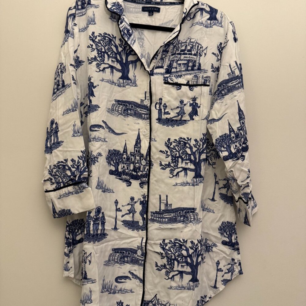 New Orleans Toile Sleep Shirt - Picture 6 of 11